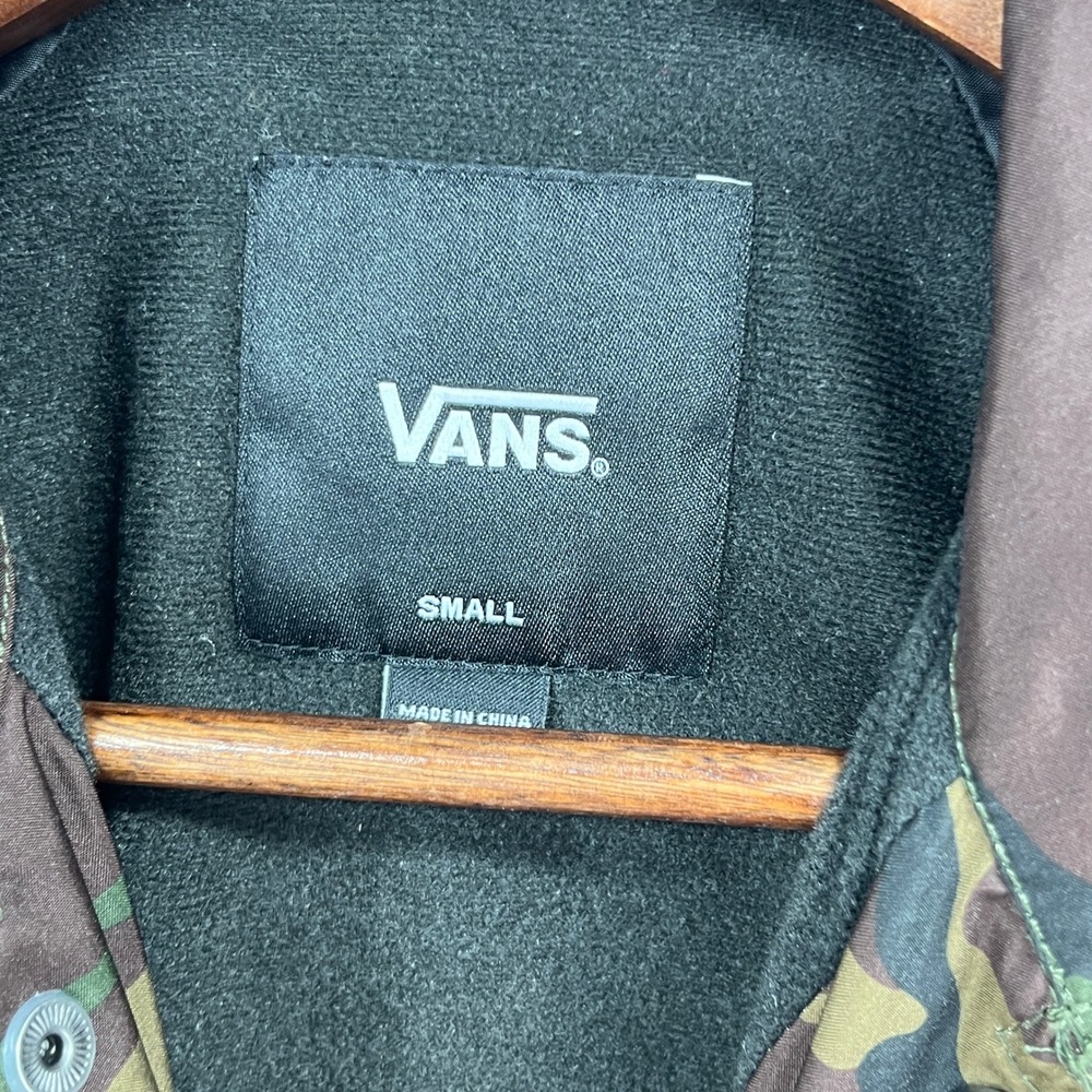 Vans Coach Jacket Women Small Camo Torrey Camouflage Lightweight Skater Gorpcore - Picture 6 of 8